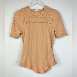 Free People Red Delicious Tan Tee